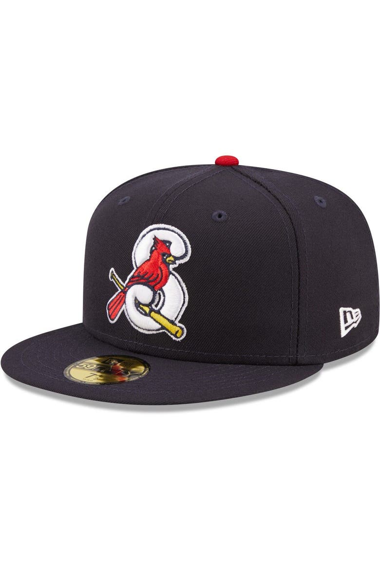 Men's New Era Navy Springfield Cardinals Authentic Collection 59FIFTY Fitted Hat, Main, color, Navy