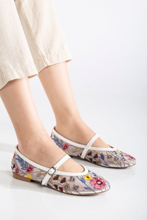 Forever & Always Shoes Fauna Mesh Mary Jane Flats