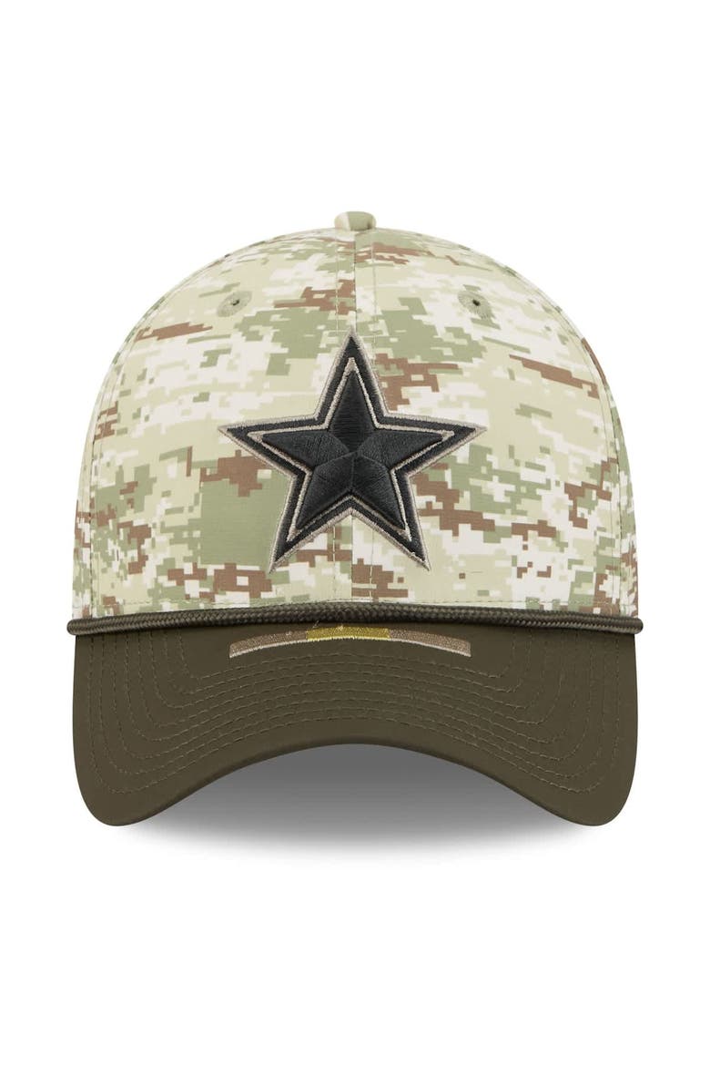 Men's New Era  Camo Dallas Cowboys 2025 Salute to Service 39THIRTY Flex Hat, Alternate, color, Camo