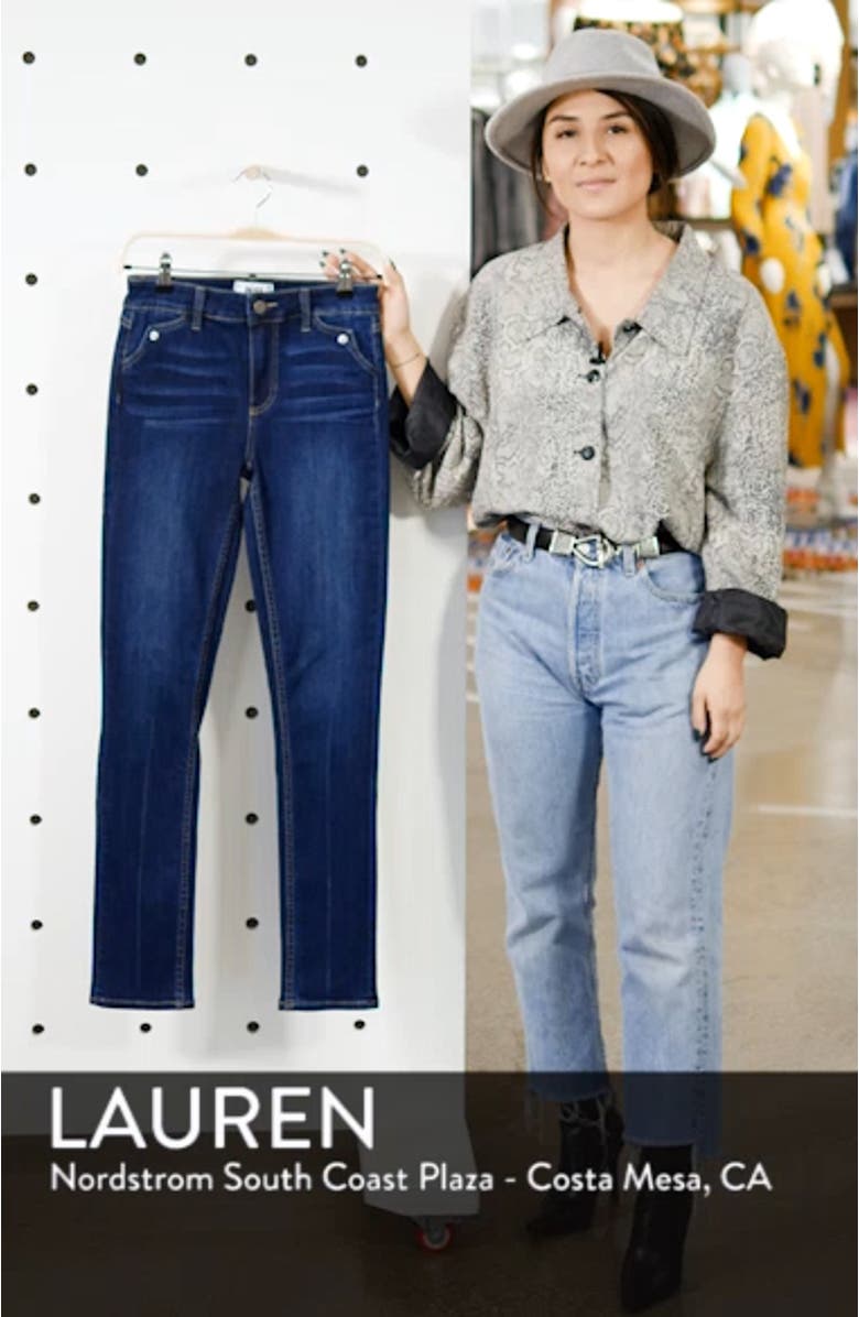 Transcend Vintage - Hoxton High Waist Ankle Straight Leg Jeans, sales video thumbnail