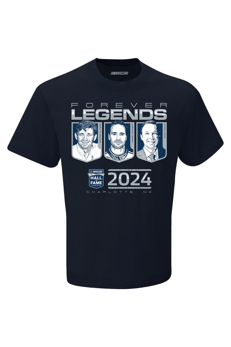 Men's Checkered Flag Sports Navy NASCAR Hall of Fame Class of 2024 T-Shirt, Alternate, color, Navy