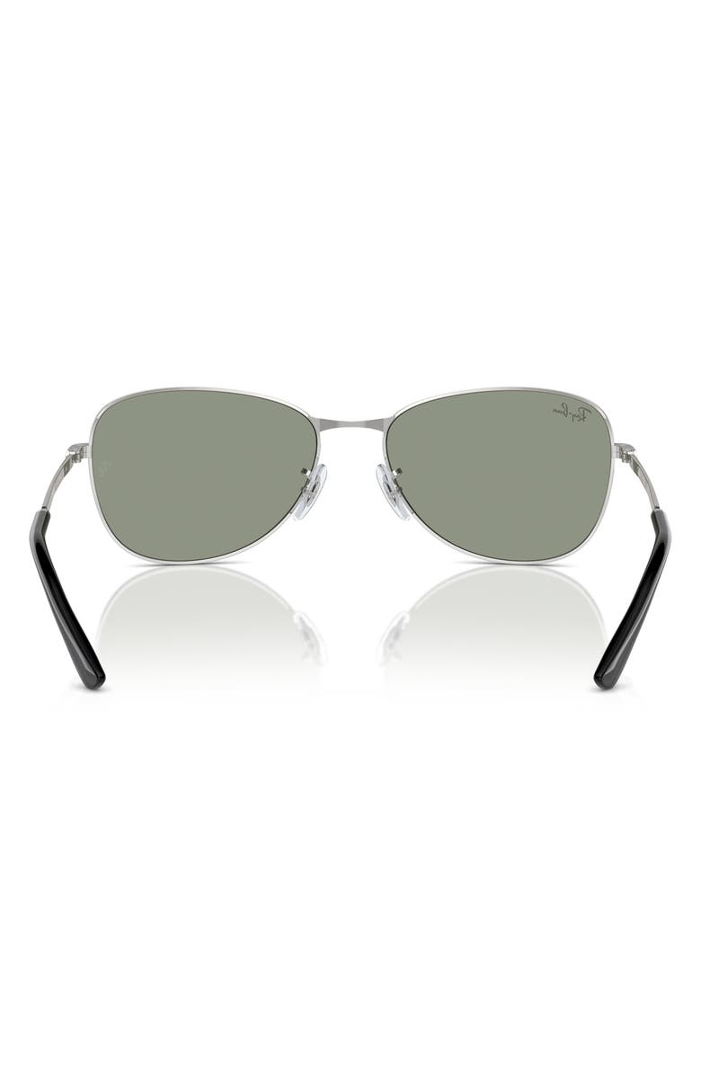 Ray-Ban 59mm Pilot Sunglasses, Alternate, color, Silver