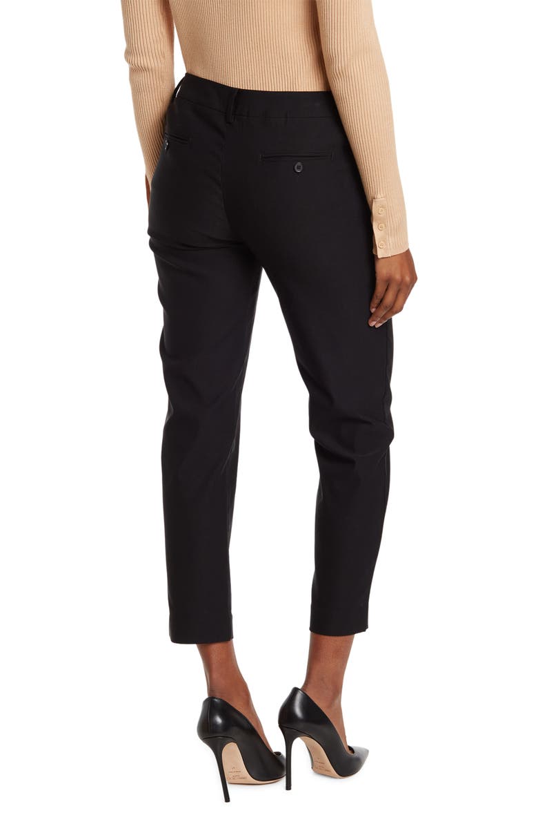 Nanette Lepore Slim Ankle Pants, Alternate, color, Very Black