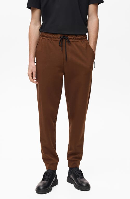 Mango Comfort Joggers In Burnt Orange