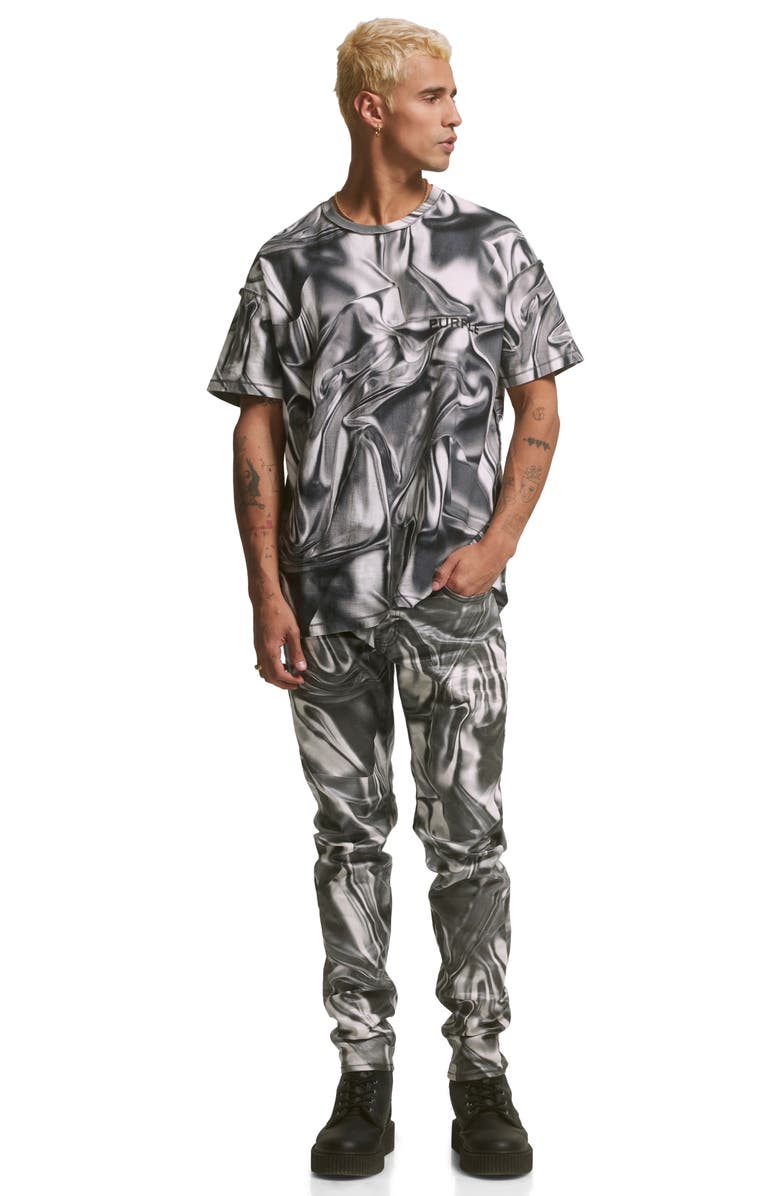 PURPLE BRAND Textured Jersey Graphic Tee, Alternate, color, 