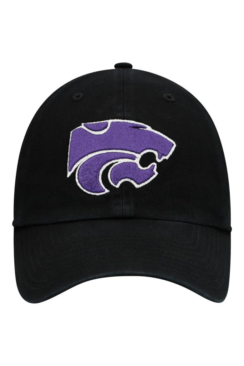 Men's '47 Black Kansas State Wildcats Vintage Clean Up Adjustable Hat, Alternate, color, Black