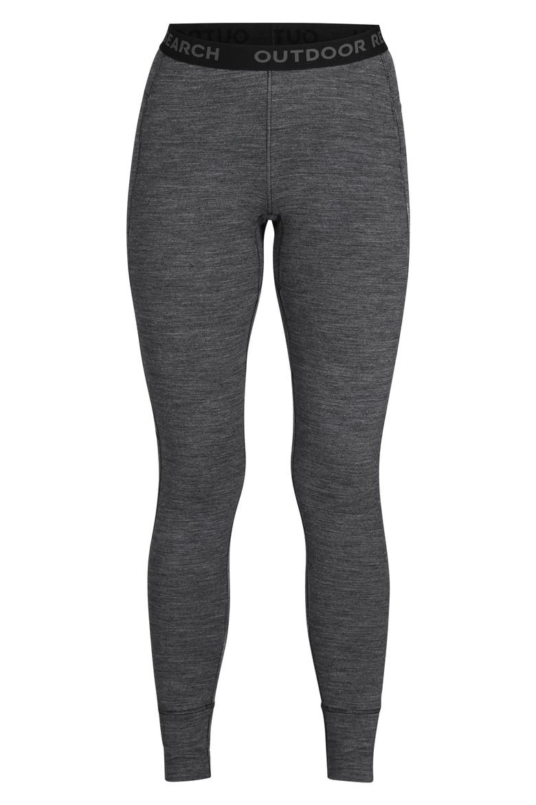 Alpine Onset 150 Merino Wool Blend Base Layer Pants, Alternate, color, BLACK HEATHER