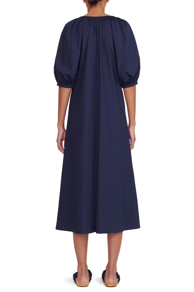 Vincent Puff Sleeve Maxi Dress, Alternate, color, NAVY