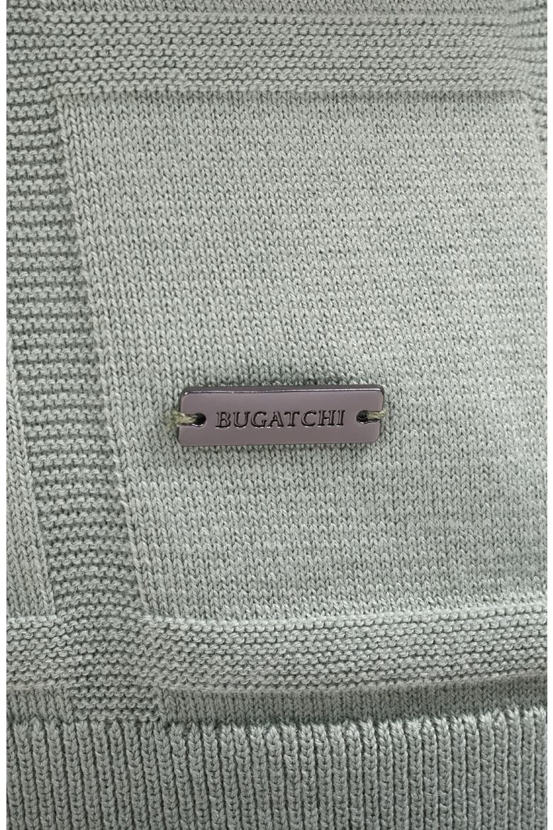 Grid Short Sleeve Cotton & Modal Sweater, Alternate, color, AVOCADO