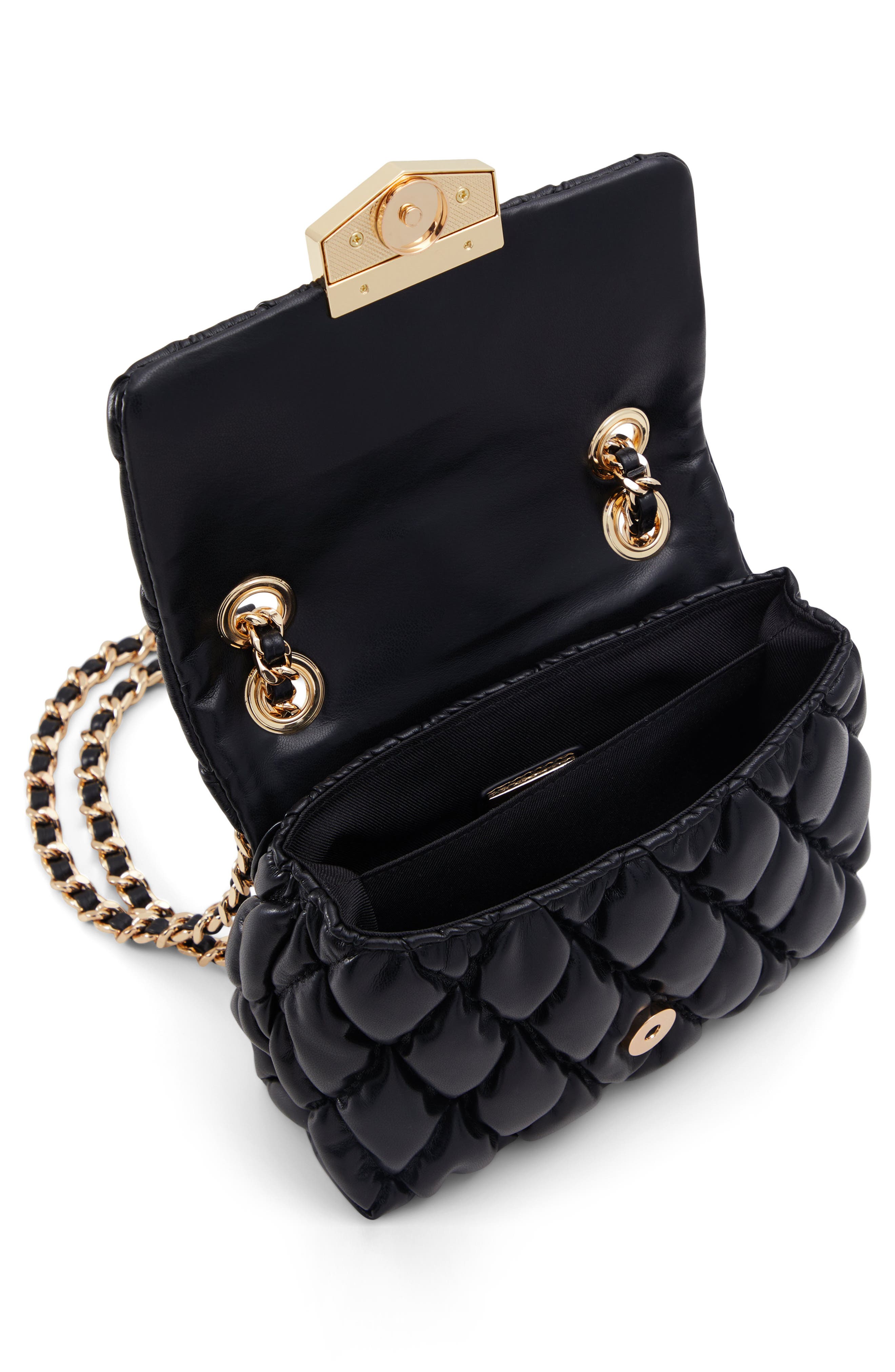 ALDO Aerria Quilted Faux Leather Convertible Crossbody Bag, Alternate, color, 