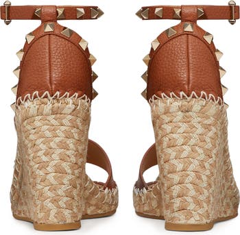 Valentino Garavani Valentino Rockstud Espadrille Wedge