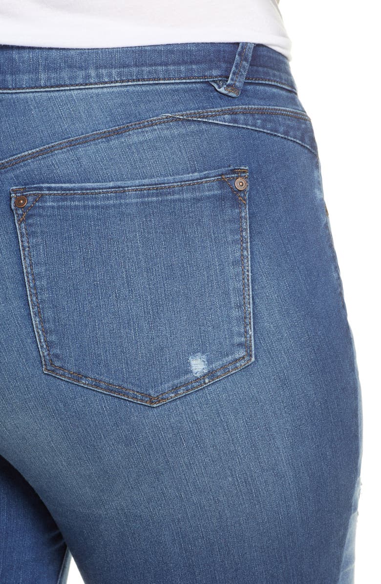 Wit & Wisdom Ab-Solution Fray Hem Ankle Skinny Jeans, Alternate, color, 