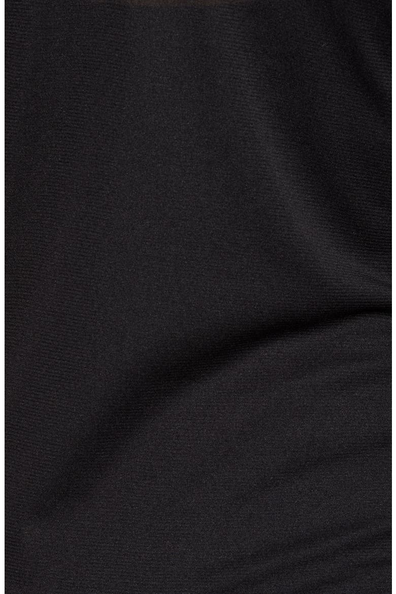 Bateau Neck Mesh Top, Alternate, color, BLACK