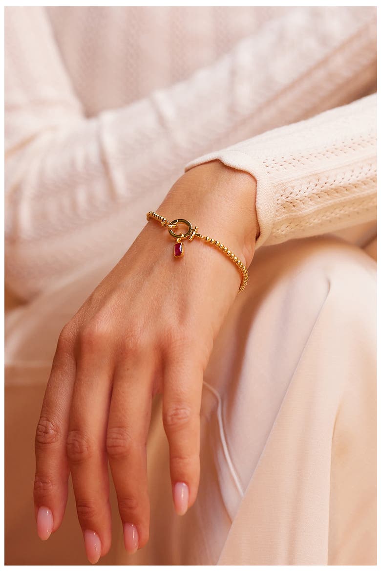 Mackenzie Birthstone Bracelet, Alternate, color, GOLD - JANUARY