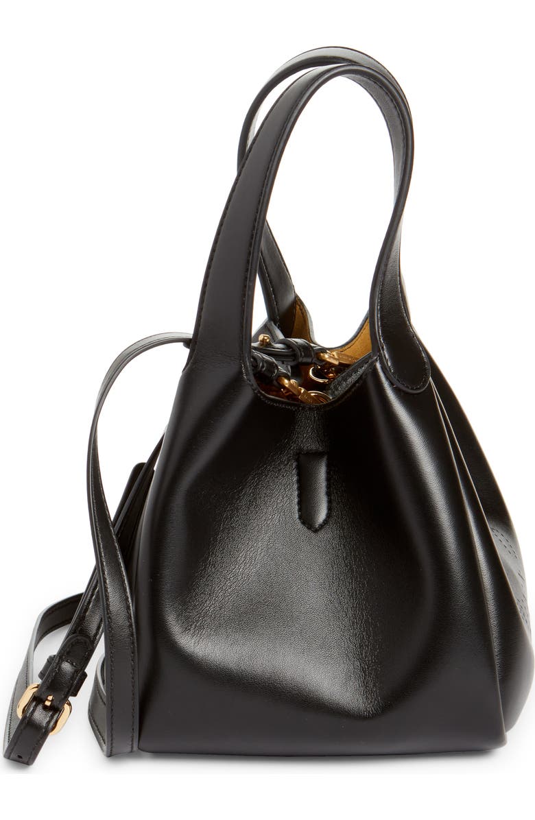 Stella McCartney Logo Faux Leather Top Handle Bag, Alternate, color,