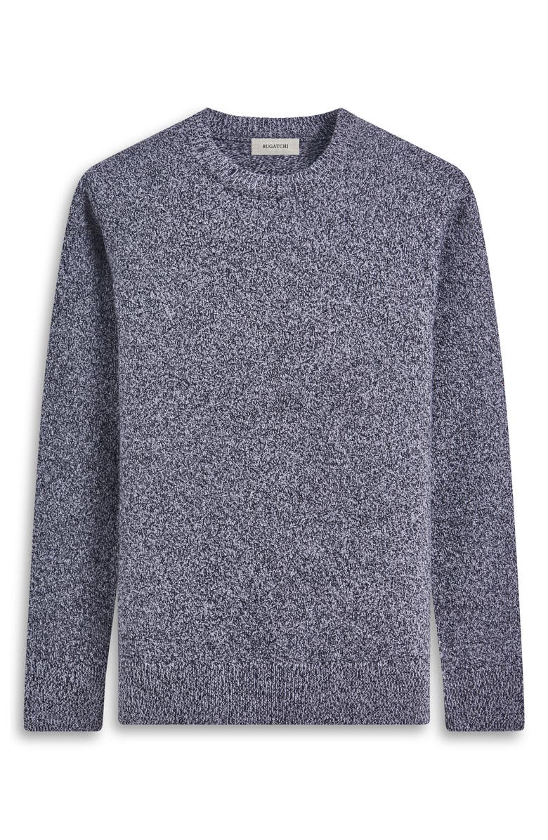 Bugatchi Mouliné Merino Wool Sweater, Alternate, color, Chalk