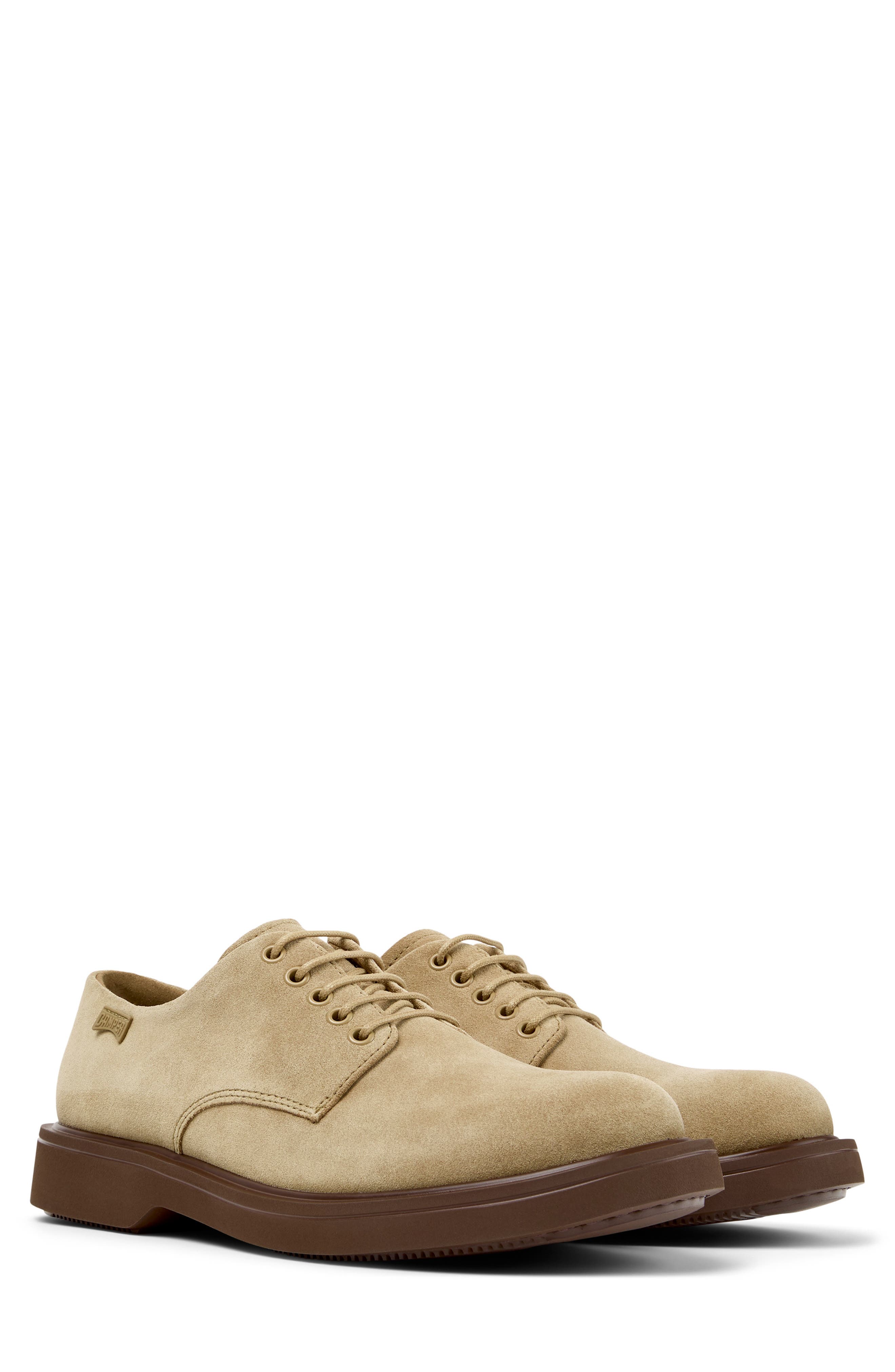 Camper Norman Plain Toe Oxford, Main, color, Medium Brown