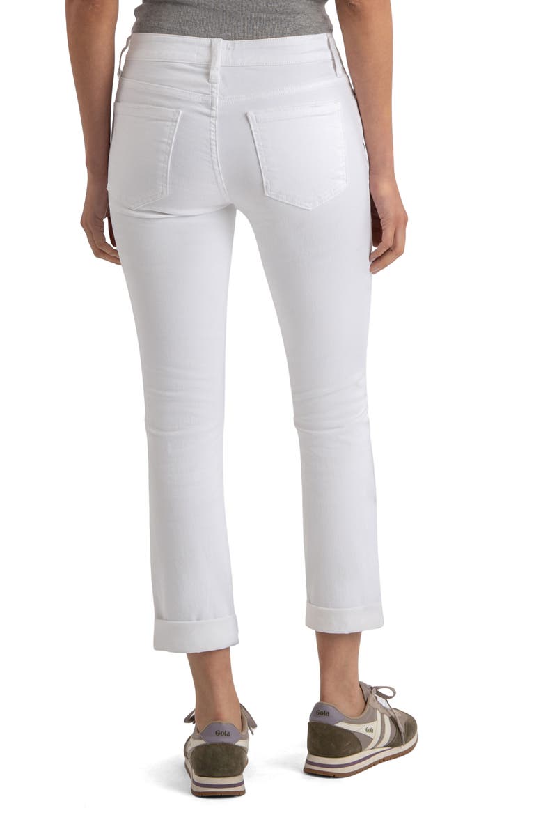 Catherine Mid Rise Stretch Boyfriend Jeans, Alternate, color, OPTIC WHITE