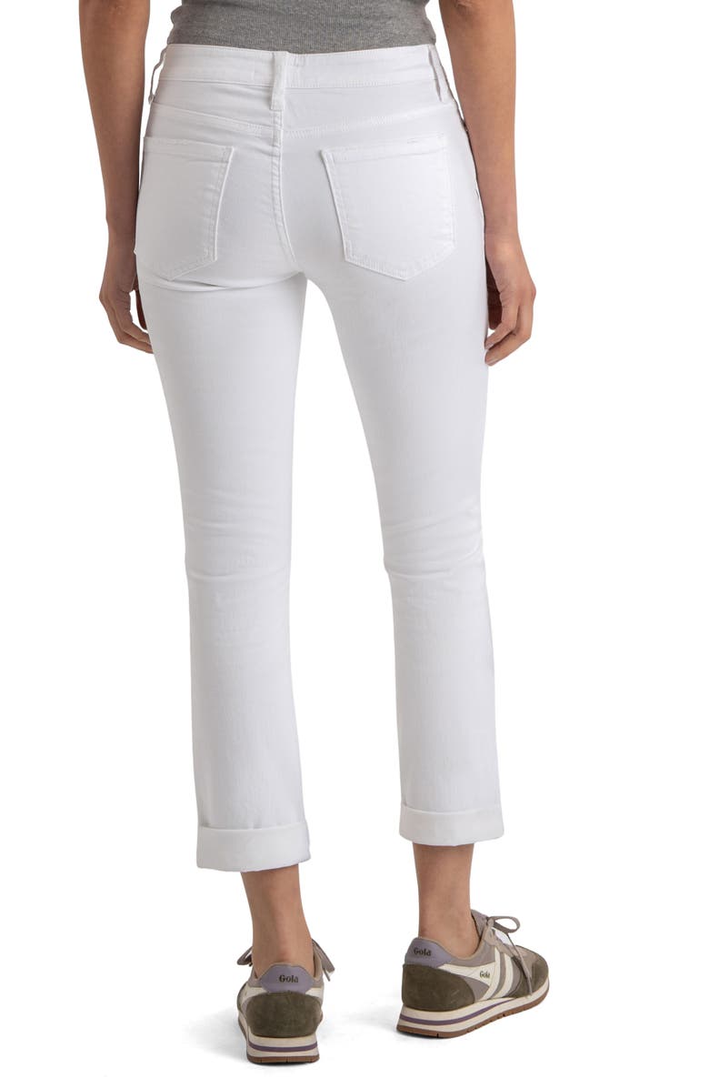 KUT from the Kloth Catherine Mid Rise Stretch Boyfriend Jeans, Alternate, color, Optic White