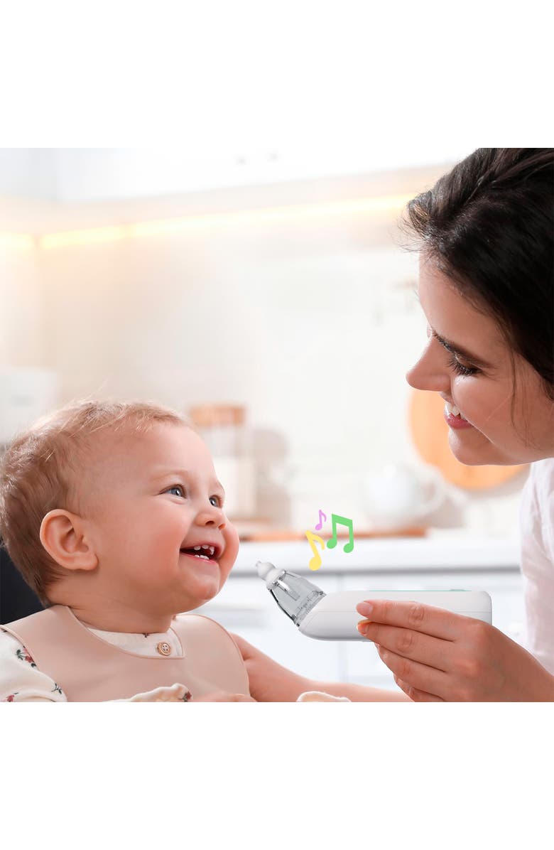 PURSONIC Baby Electric Nasal Aspirator Gentle Care for Clearer Breathing, Alternate, color, White