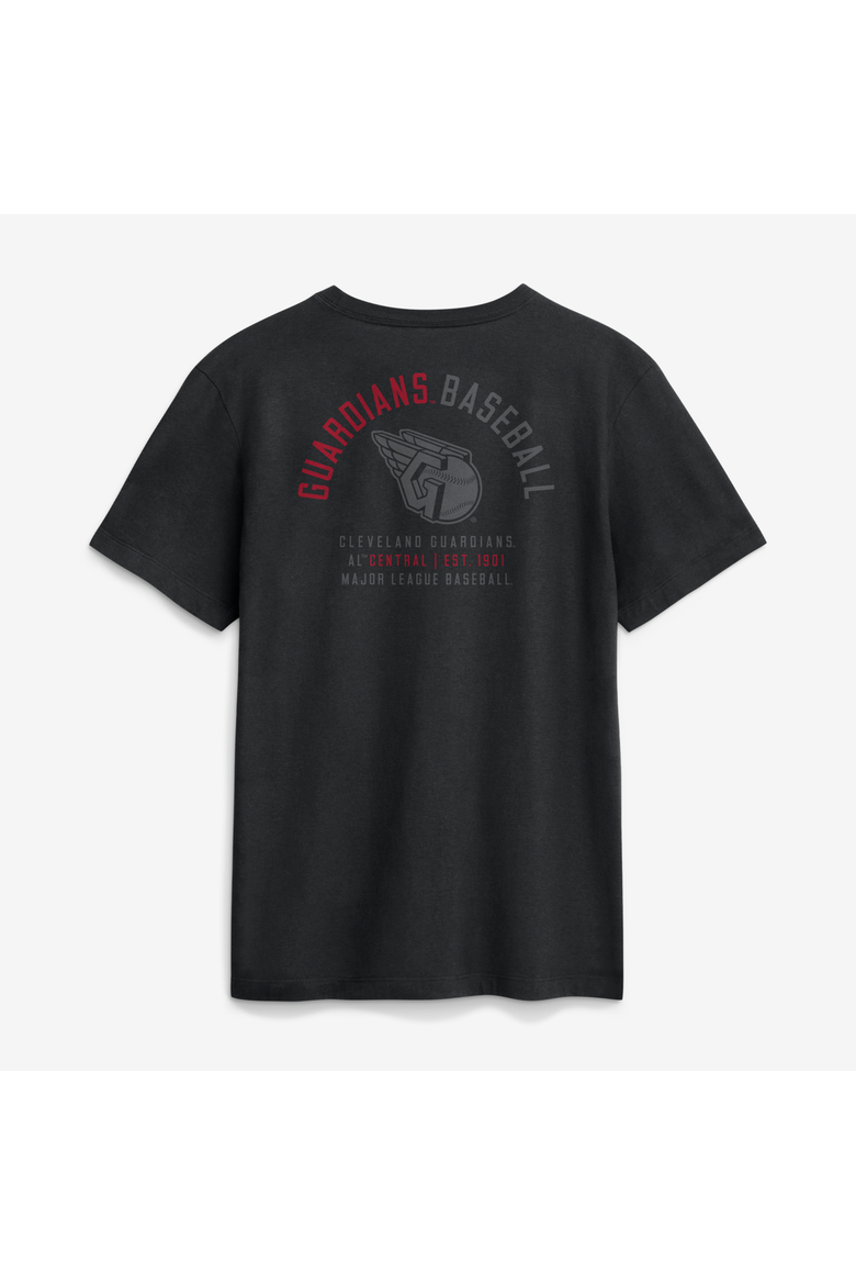 Men's Nike Black Cleveland Guardians Split Logo T-Shirt, Alternate, color, Black