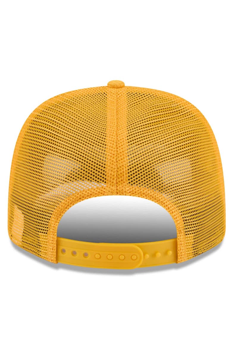 New Era Men's New Era  Gold Athletics 2025 Spring Training 9SEVENTY Stretch-Snap Trucker Hat, Alternate, color, 