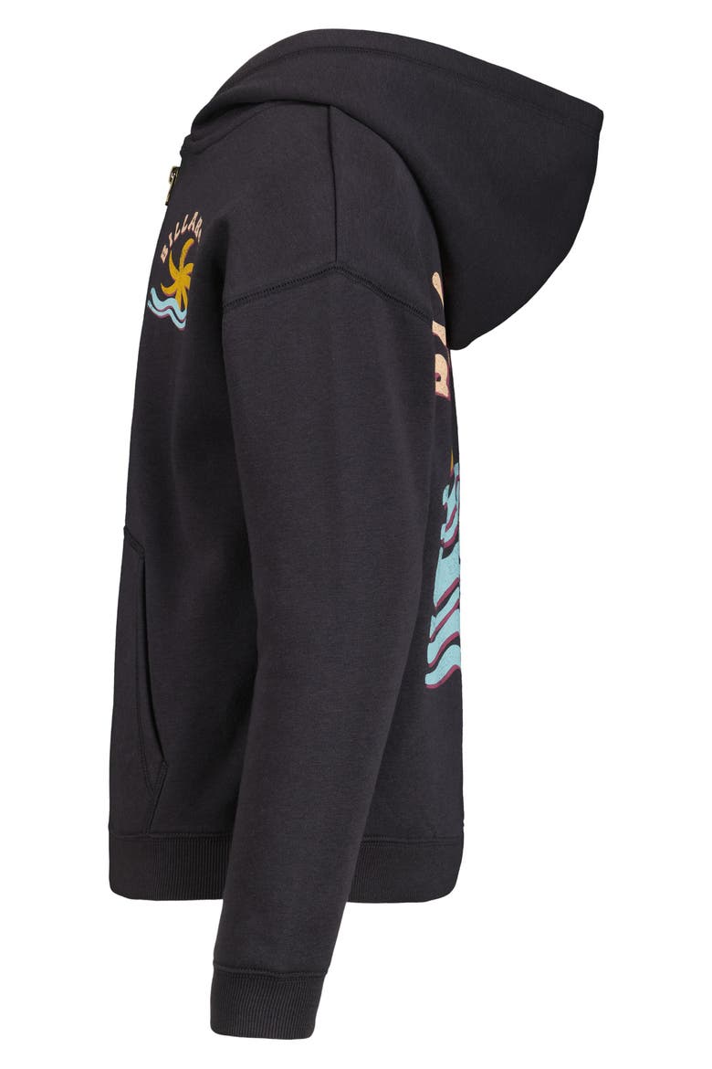 Kids' It Takes You Full Zip Hoodie, Alternate, color, BLACK SANDS