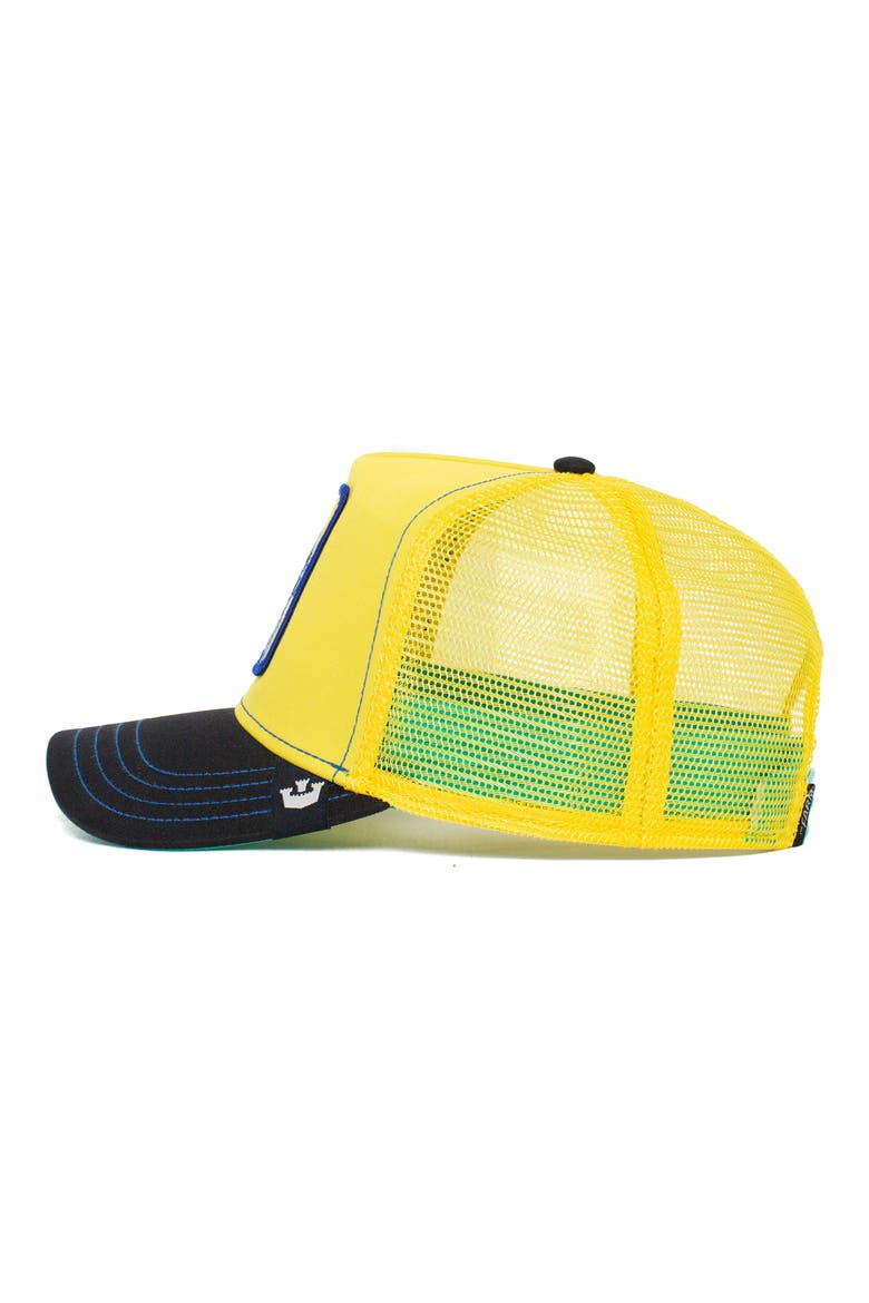 Doggy Trip Patch Trucker Hat, Alternate, color, YELLOW