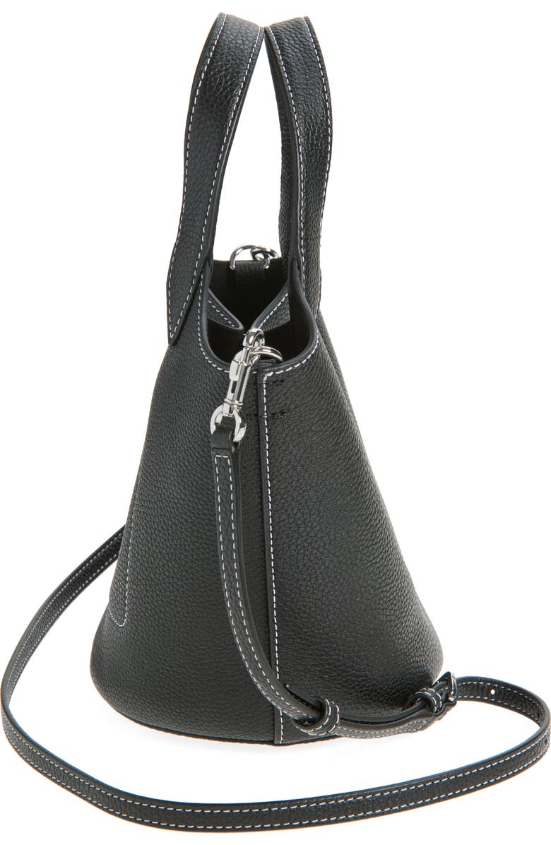 Veronica Beard Anchor Bucket Crossbody Bag, Alternate, color, Black