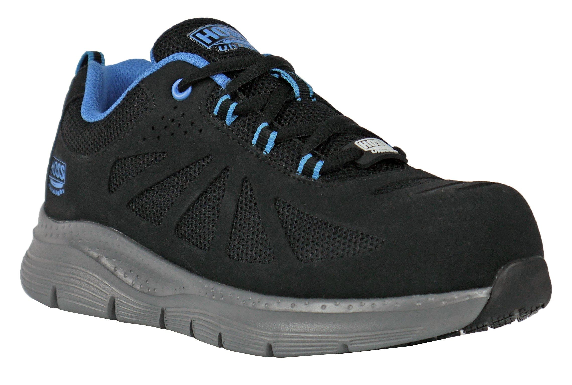Hoss Boot Company HOSS Skyline Mens Composite Toe Athletic Work Shoe, Main, color, Black/Blue