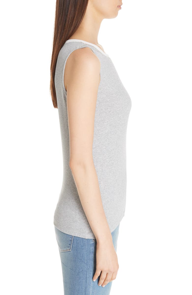 Fabiana Filippi Stretch Cotton Tank, Alternate, color, 