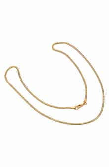 18k Gold Plated Snake Chain Necklace
