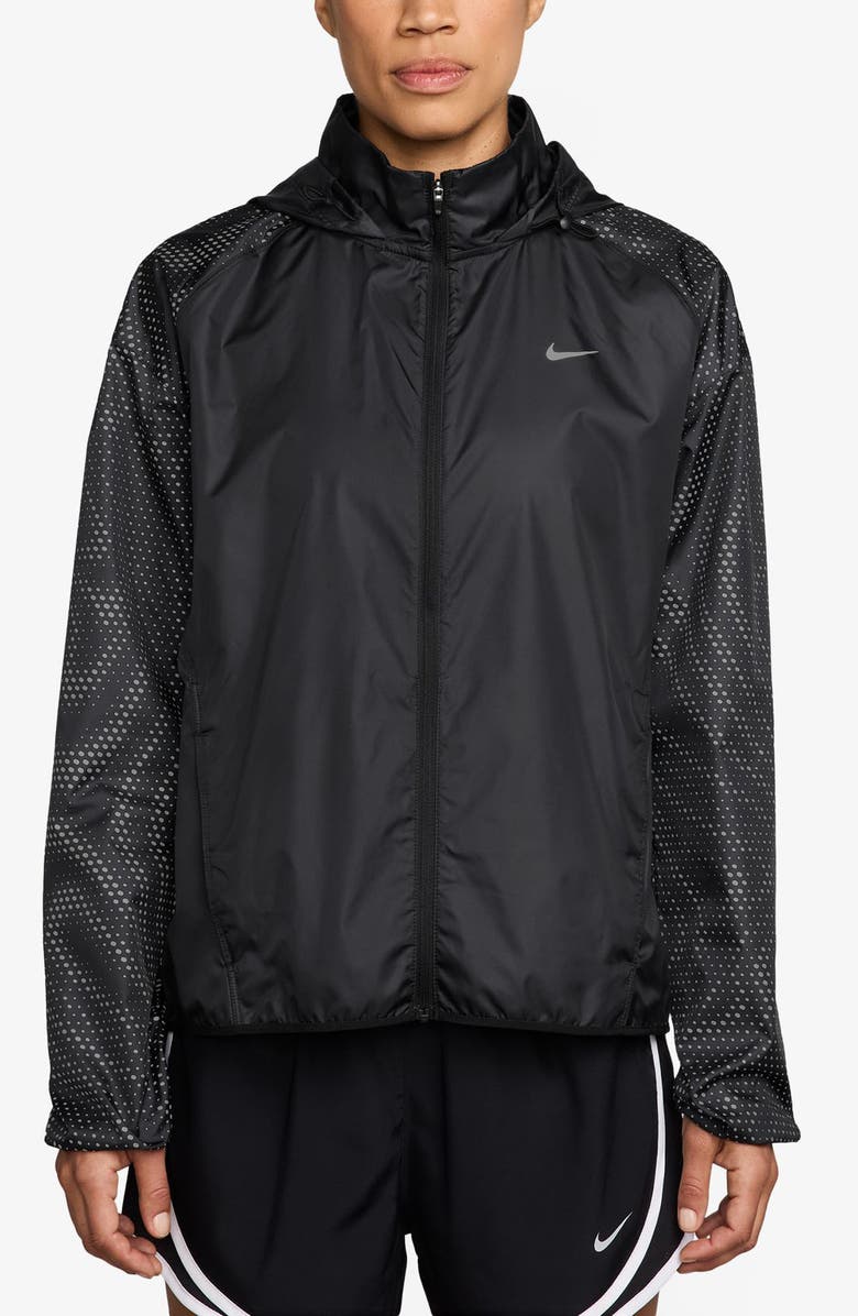Nike Tempo Flash Repel Running Jacket, Main, color, Black/ Reflective Silver