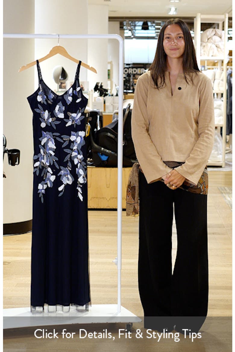 Embroidered Beaded Sequin Sleeveless Gown video