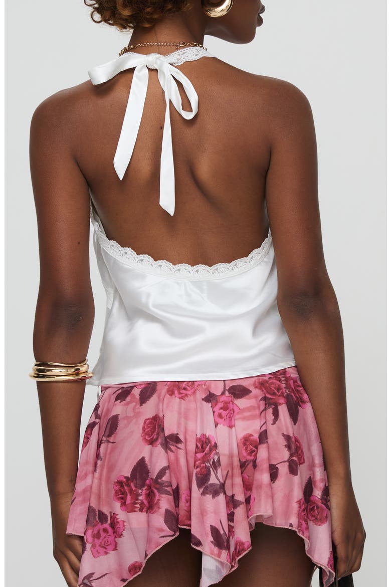 Annaliese Satin Lace Camisole, Alternate, color, WHITE