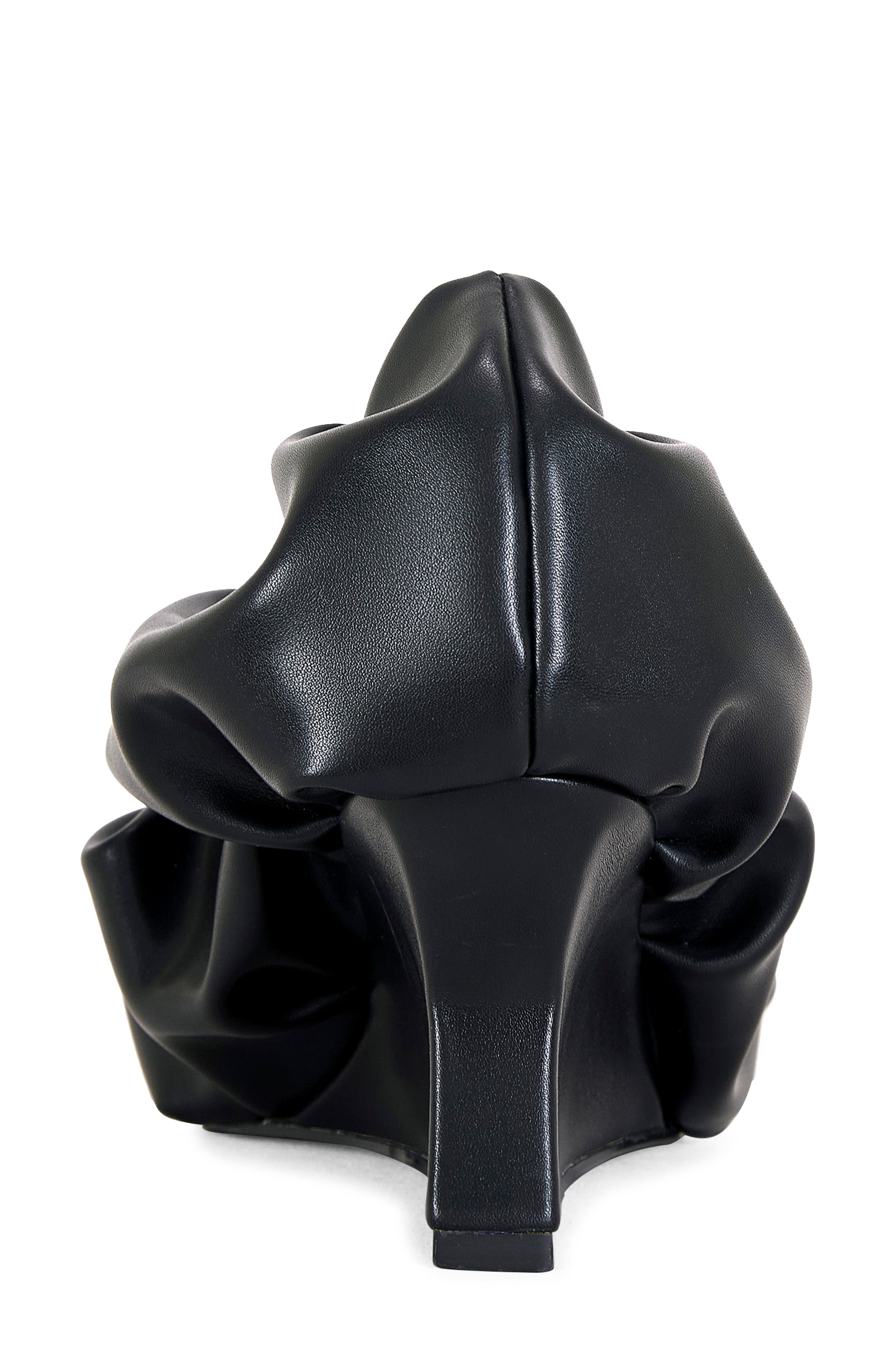 AZALEA WANG Aicha Black Wedge Pump, Alternate, color, Black