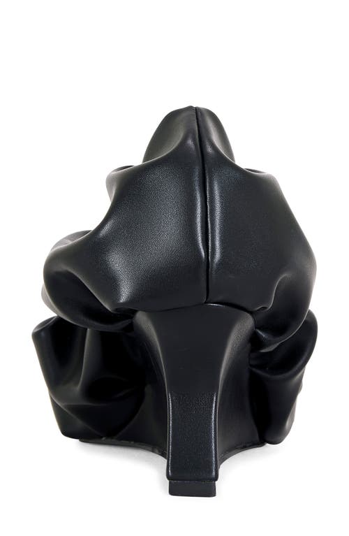 Azalea Wang Aicha Black Wedge Pump In Black