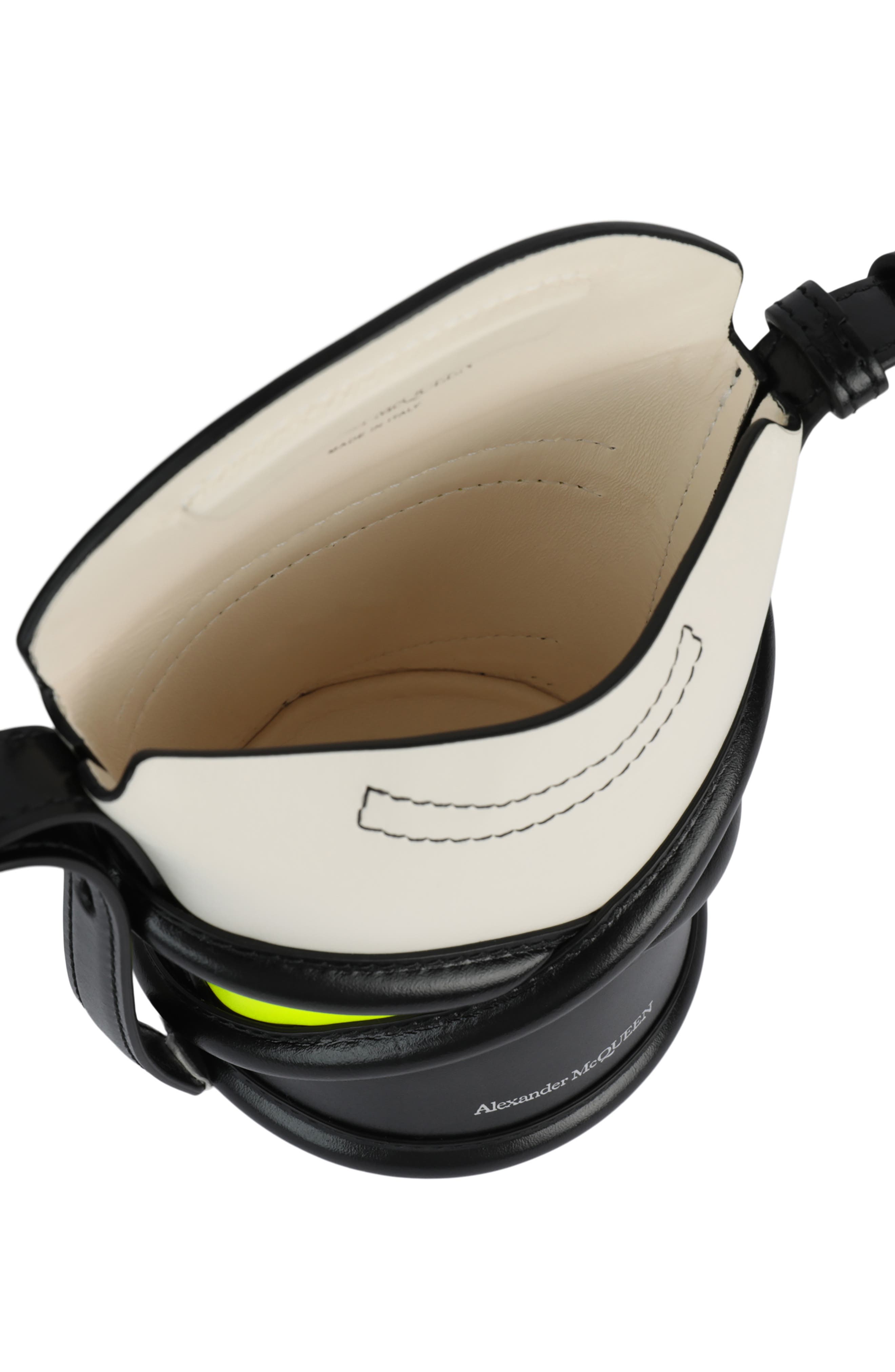 McQueen The Curve Mini Bucket Bag, Alternate, color, 