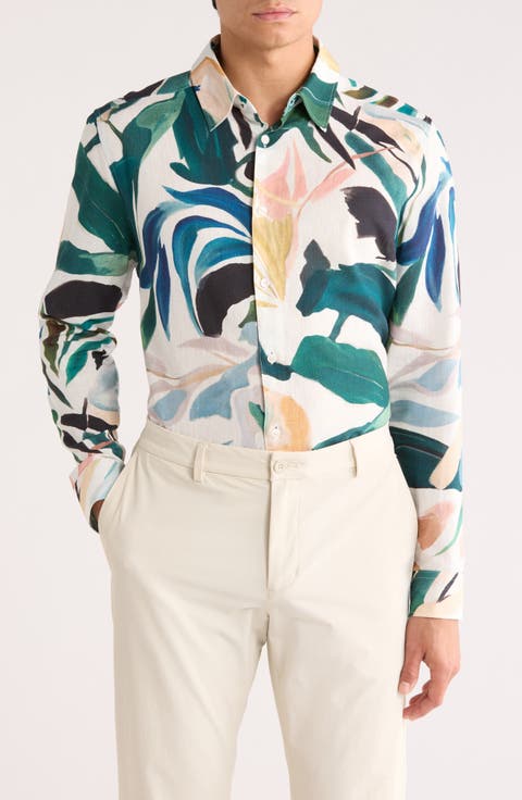 Roger Cotton & Linen Blend Dress Shirt