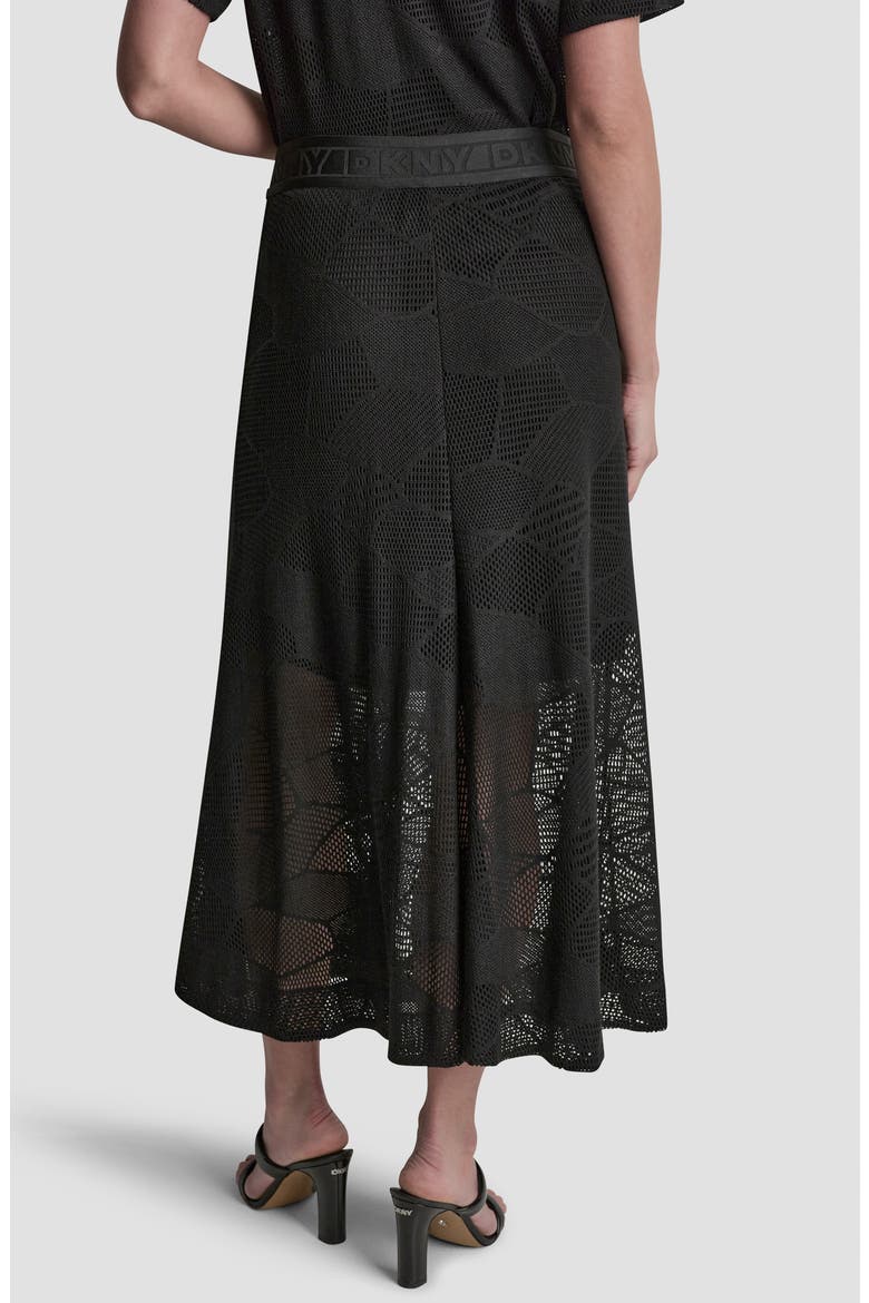 Croton Lace Midi Skirt, Alternate, color, BLACK