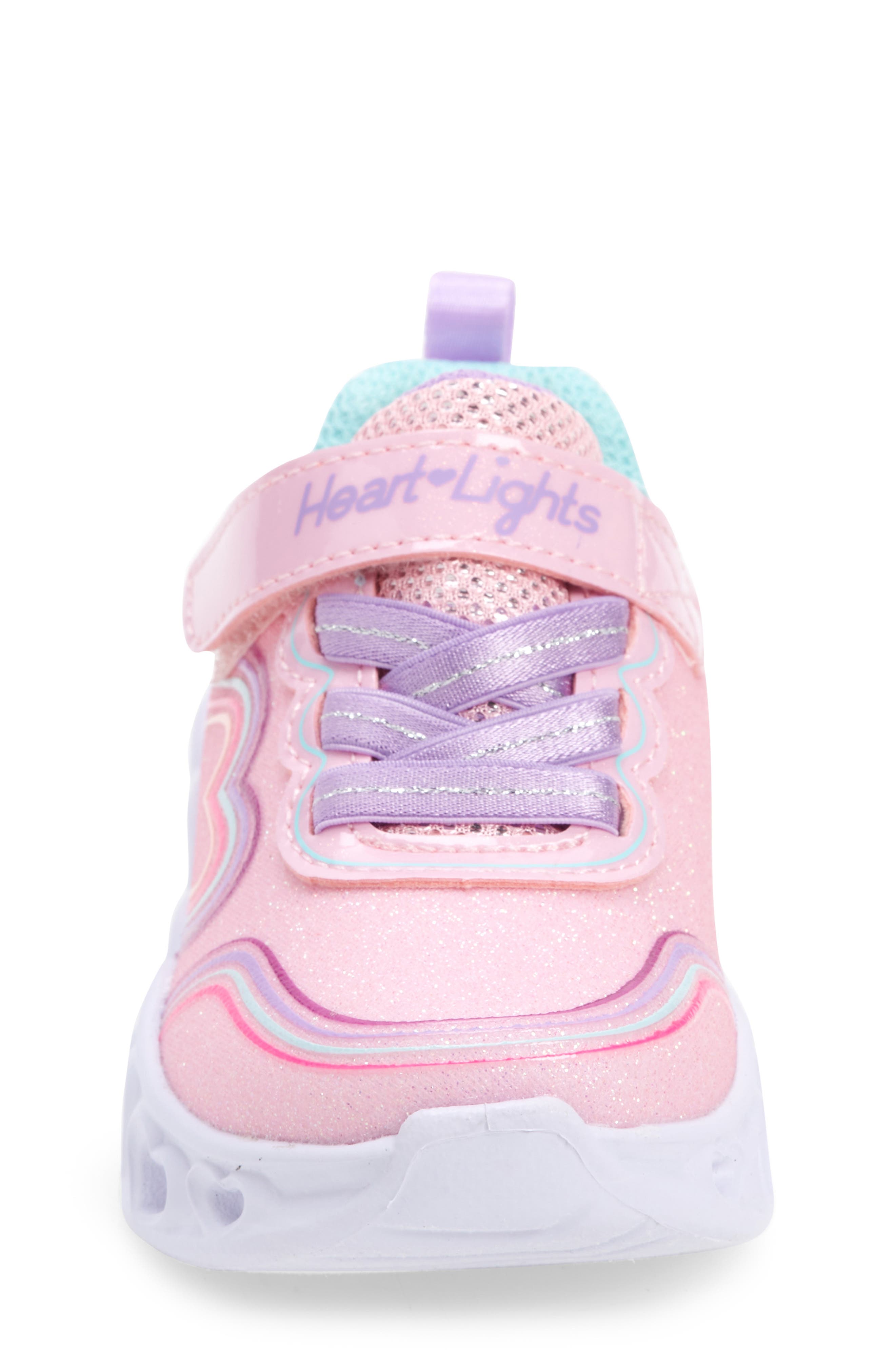 Kids' Heart Lights Light-Up Sneaker, Alternate, color, LPMT-LIGHT