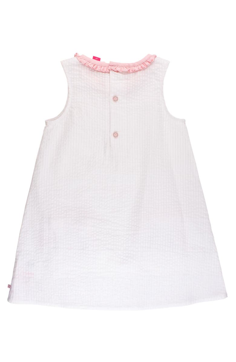 RuffleButts Seersucker Ruffle Pocket Dress, Alternate, color, 