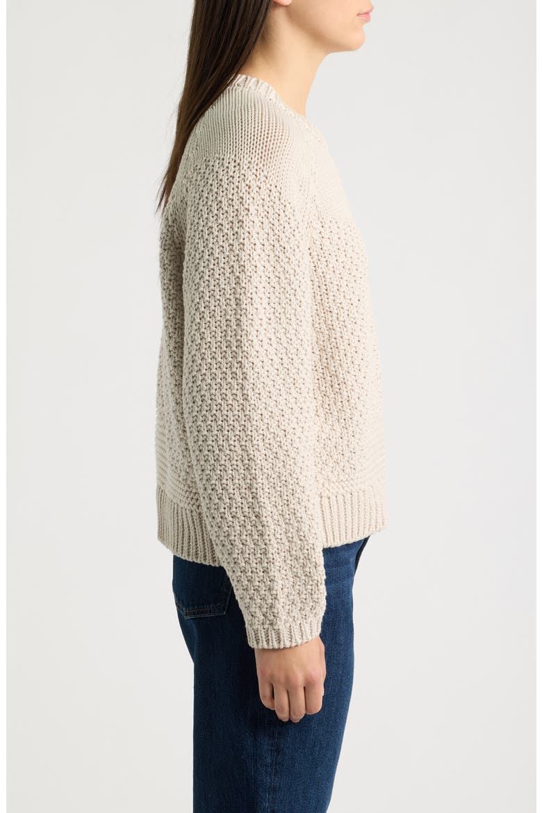 Organic Cotton Sweater, Alternate, color, PALE STRIPE