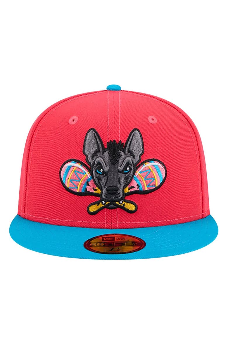 Men's New Era Red Gwinnett Stripers Copa de la Diversión 59FIFTY Fitted Hat, Alternate, color, Red