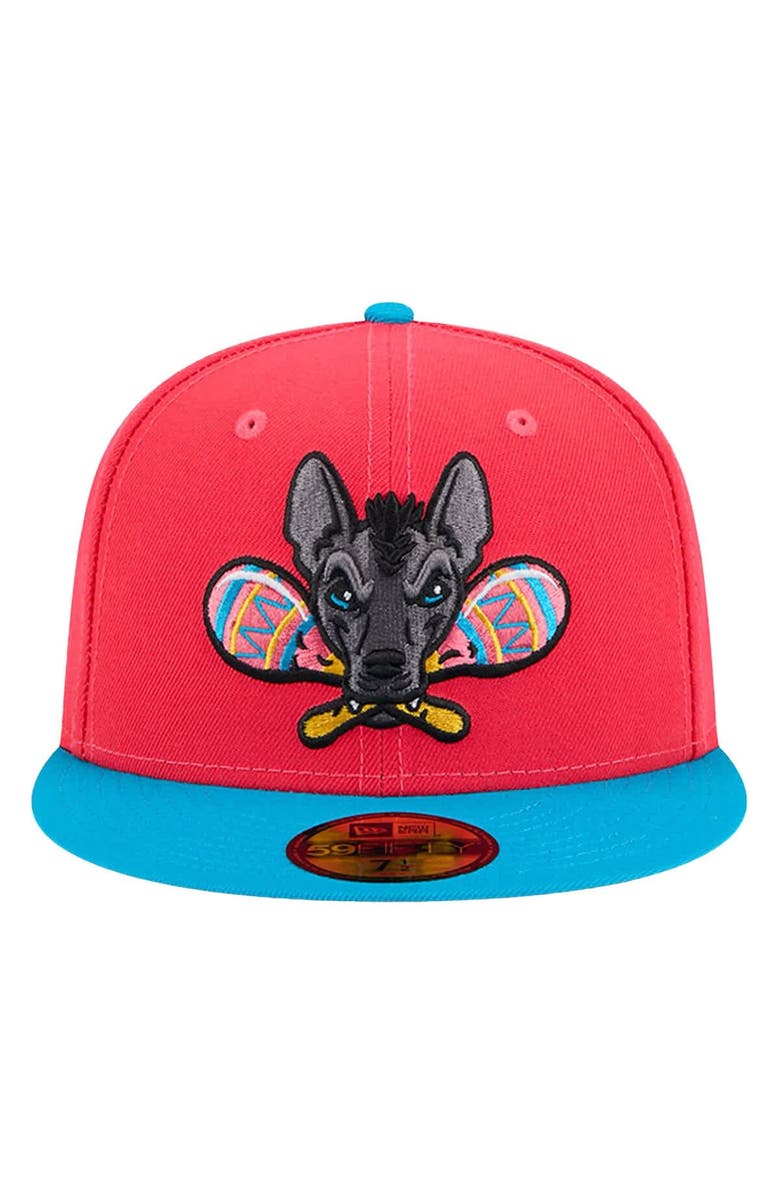 New Era Men's New Era Red Gwinnett Stripers Copa de la Diversión 59FIFTY Fitted Hat, Alternate, color, Red