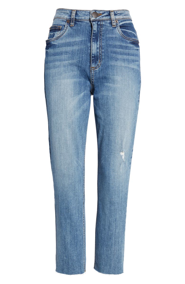 STS Blue Alicia High Waist Crop Mom Jeans, Alternate, color, 