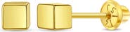 In Season Jewelry 14k Tiny Cubed Earrings