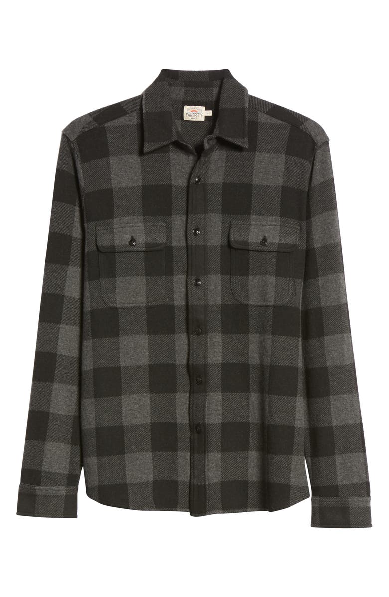 Faherty Legend Buffalo Check Flannel Button-Up Shirt, Alternate, color,