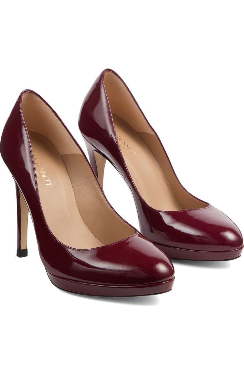 LK Bennett Sledge Platform Pump, Main, color, Bordeaux
