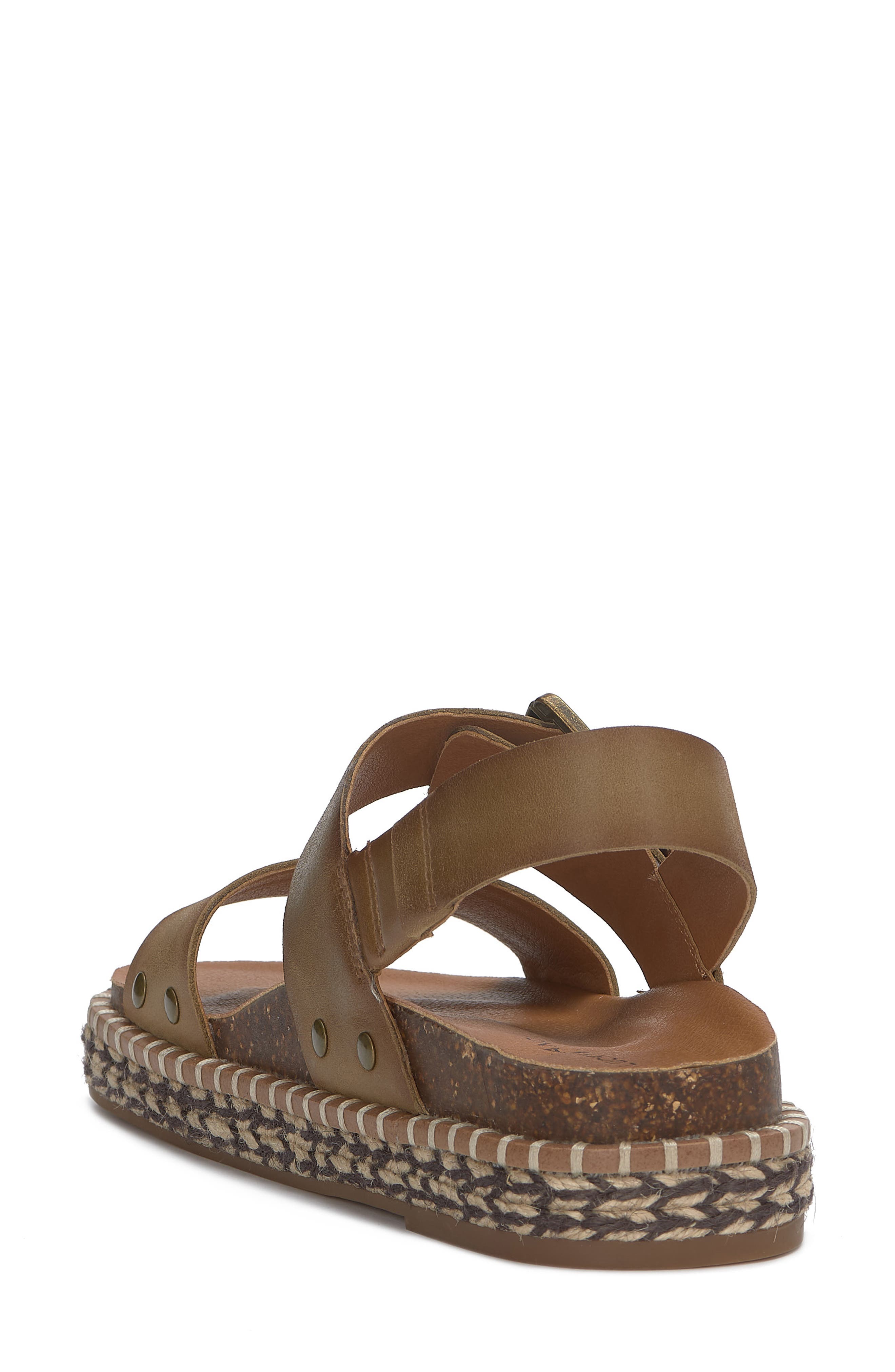 Umora Slingback Espadrille Platform Sandal, Alternate, color, BREEN
